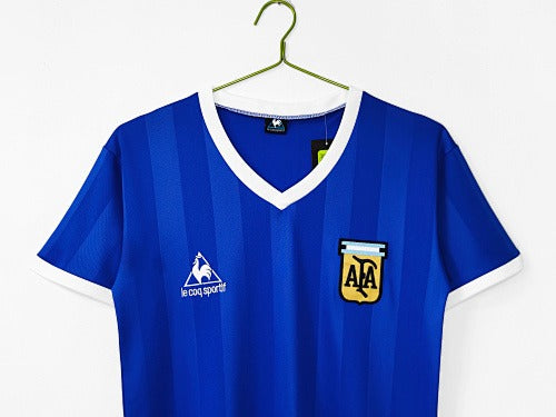 Maillot bleu extérieur Argentine 1986