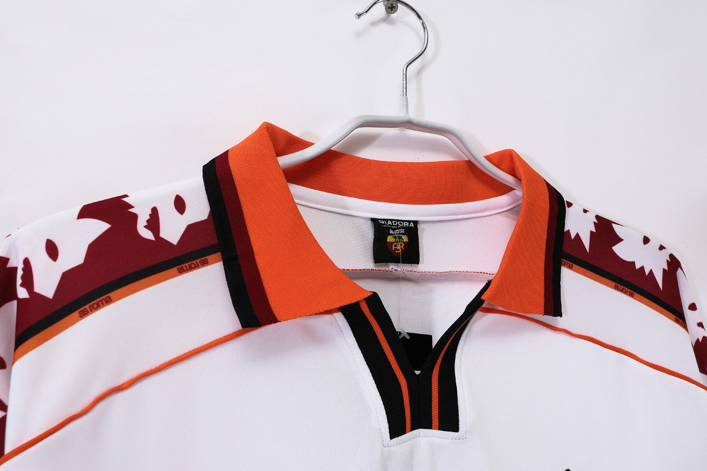 Camiseta Retro de Fútbol Manga Larga Visitante Roma 1998-1999