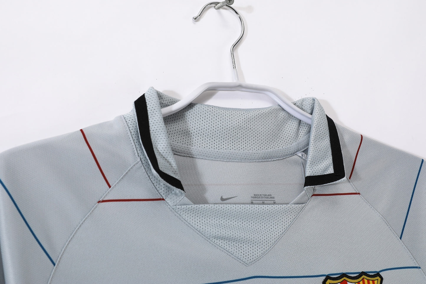 Camiseta de fútbol retro de manga larga de visitante del Barcelona 2003-2004