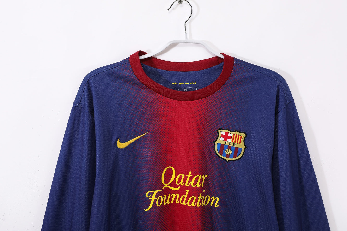 Maillot de football rétro domicile manches longues Barcelone 2012-2013