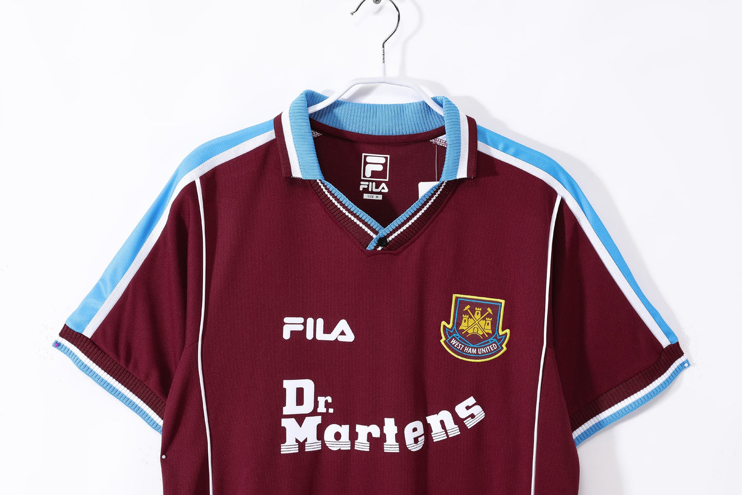 Maillot de football rétro domicile West Ham United 1999-2001
