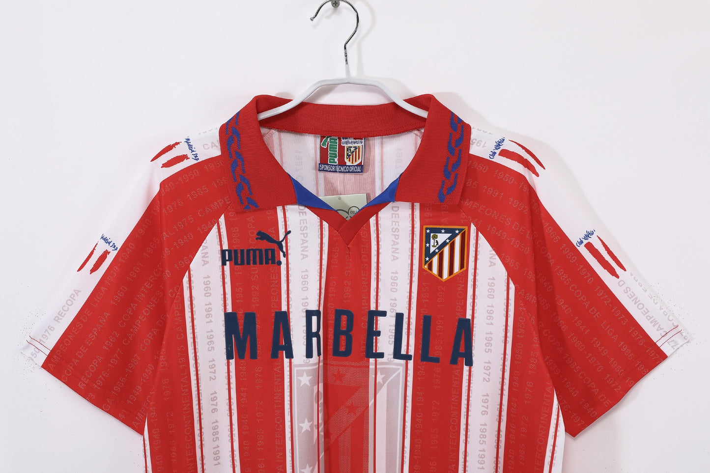 Atletico Madrid 1995-1996 Home Retro Football Shirt