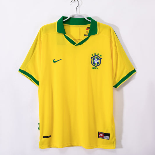 Maillot de football rétro domicile Brésil 1997