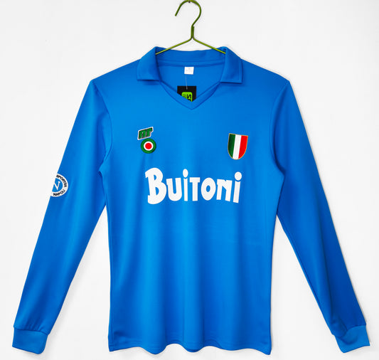 Camiseta de local de manga larga Napoli 1987-1988