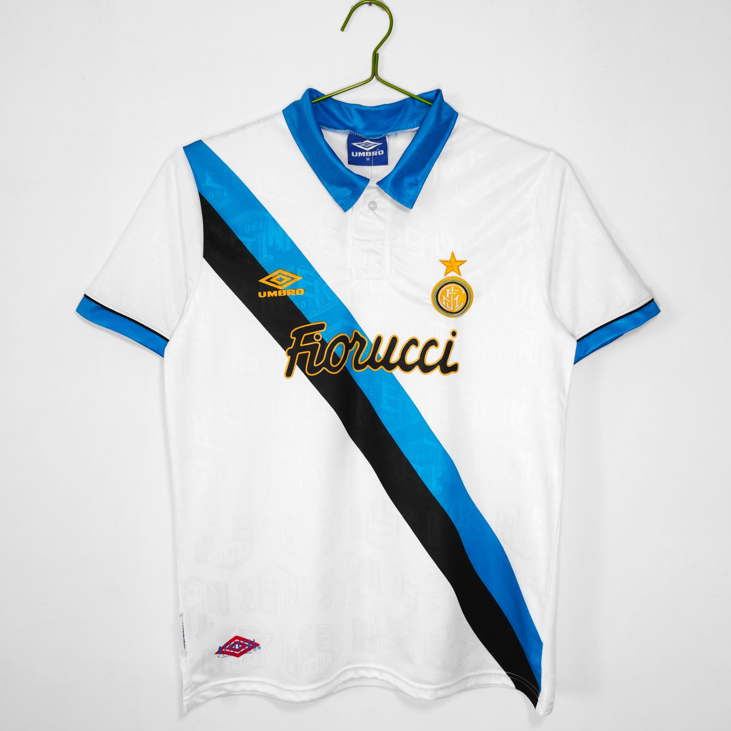 Camiseta de visitante blanca del Inter de Milán 1994-1995