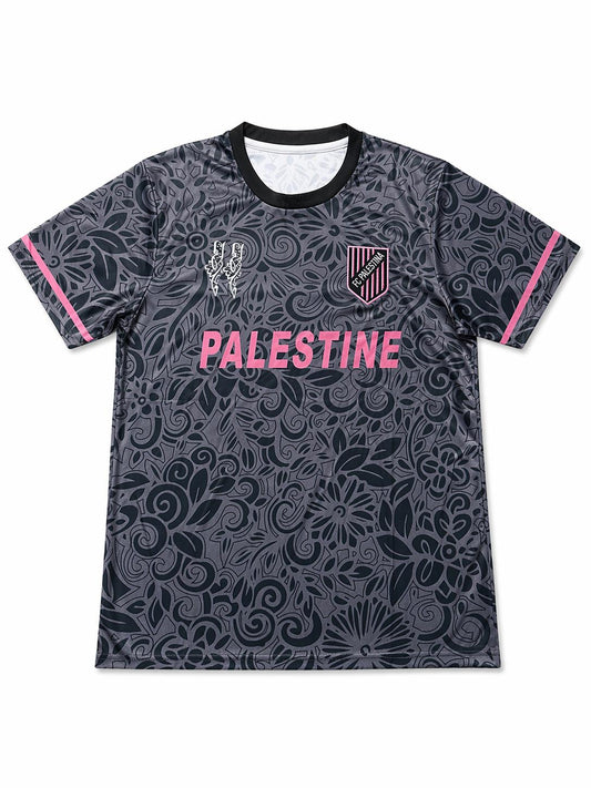 Palestine Black Pink Concept Football Shirt