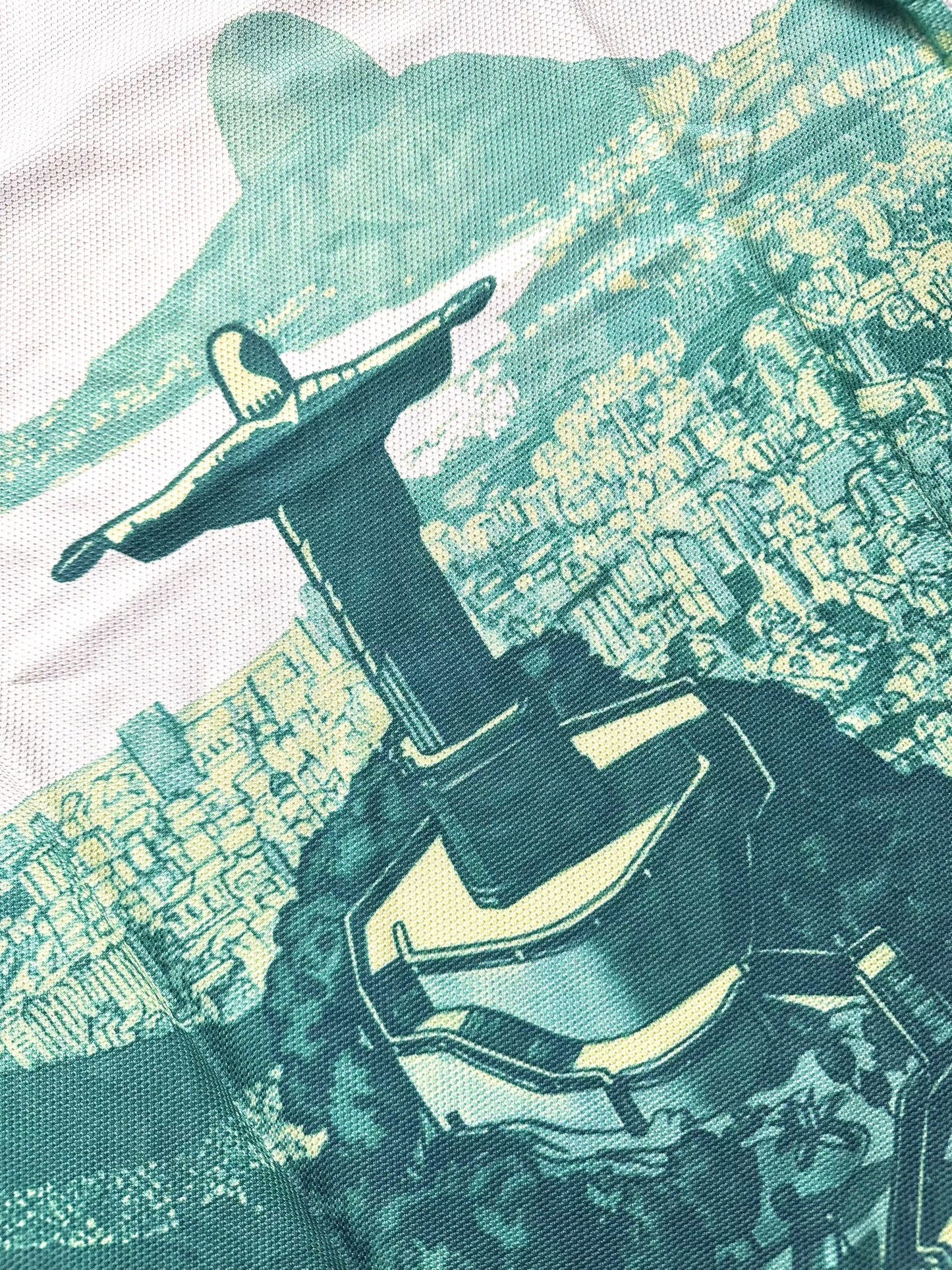 Brazil Christ Redeemer Green Concept Football Shirt