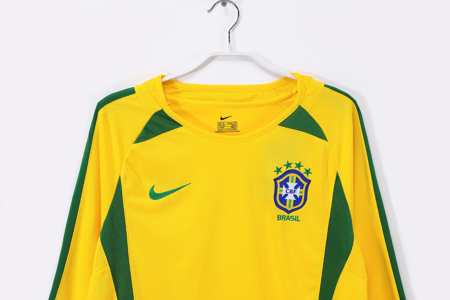 Brazil 2002 Home Long Sleeve Jersey