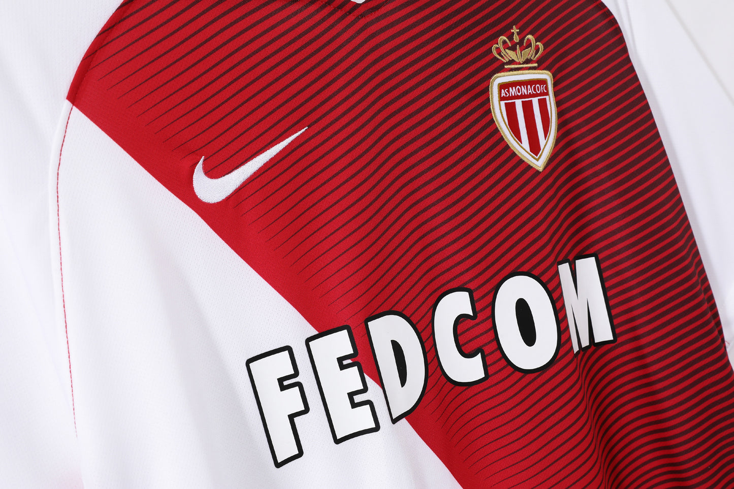 Camiseta de fútbol retro del Mónaco 2016-2017 para la Liga de Campeones local