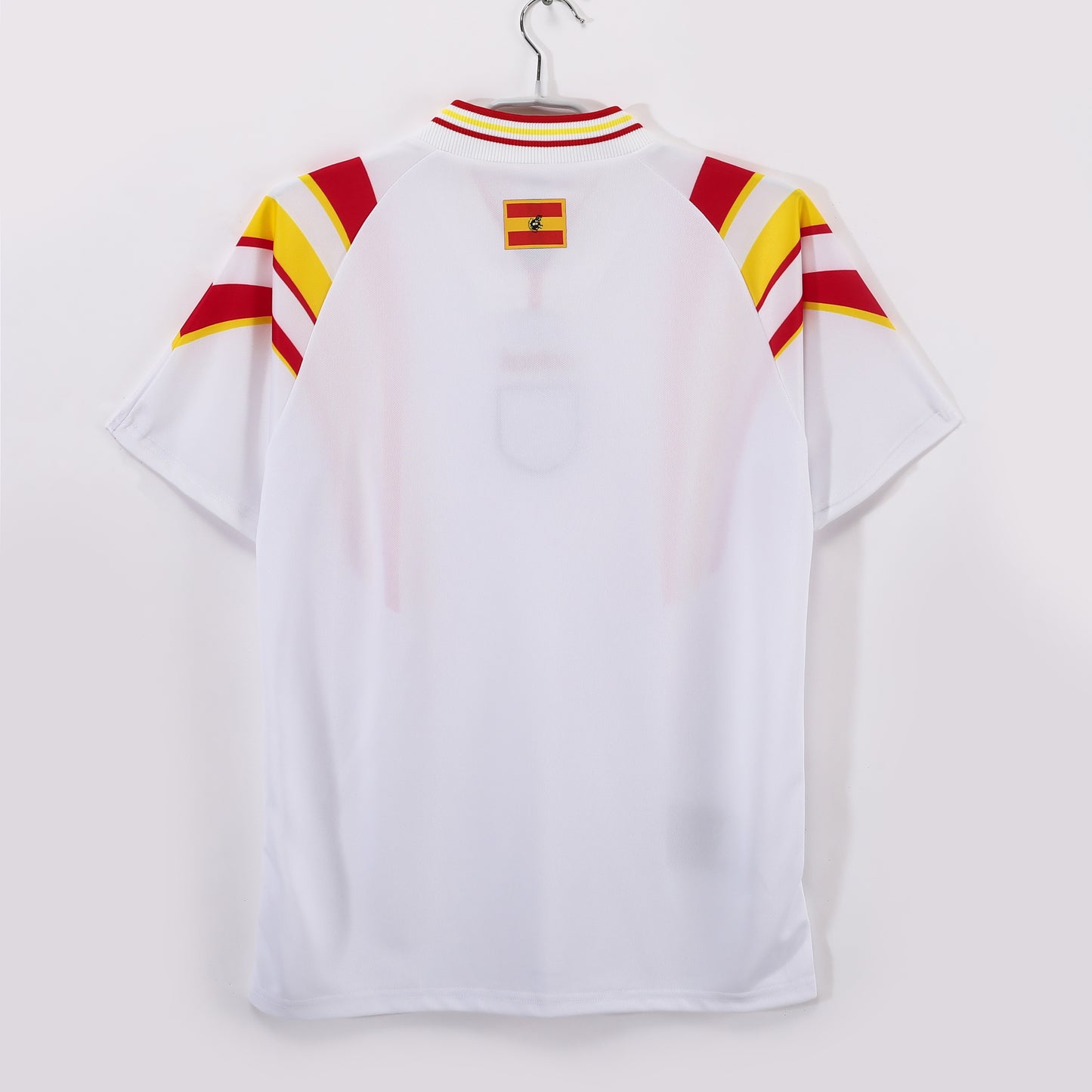 España 1996 Segunda Camiseta Visitante Blanca