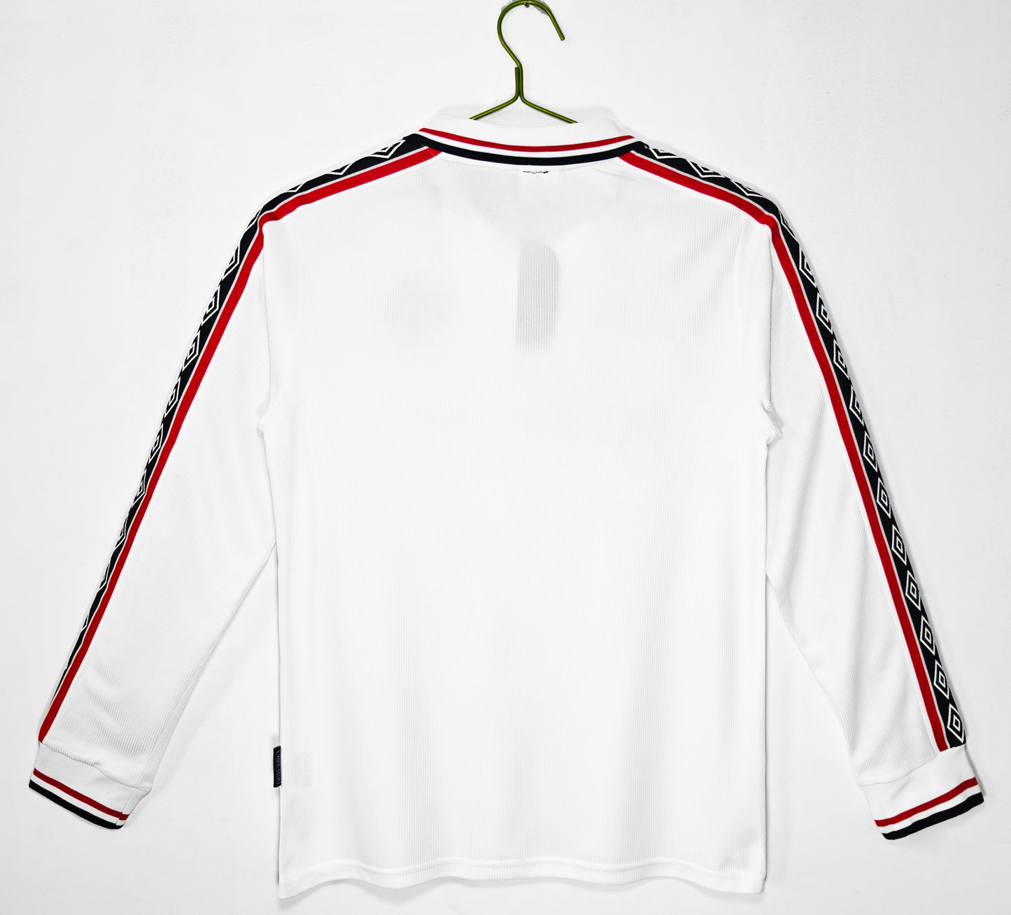 Maillot extérieur blanc à manches longues Manchester United 1998-1999