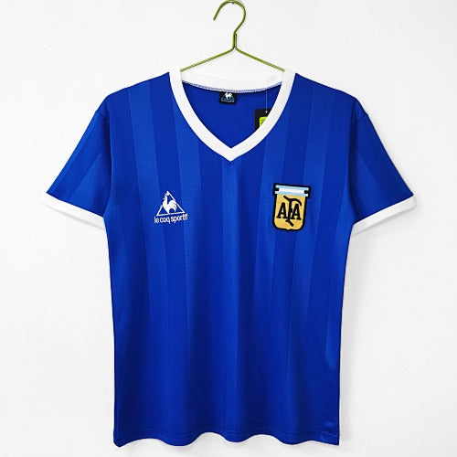 Maillot bleu extérieur Argentine 1986