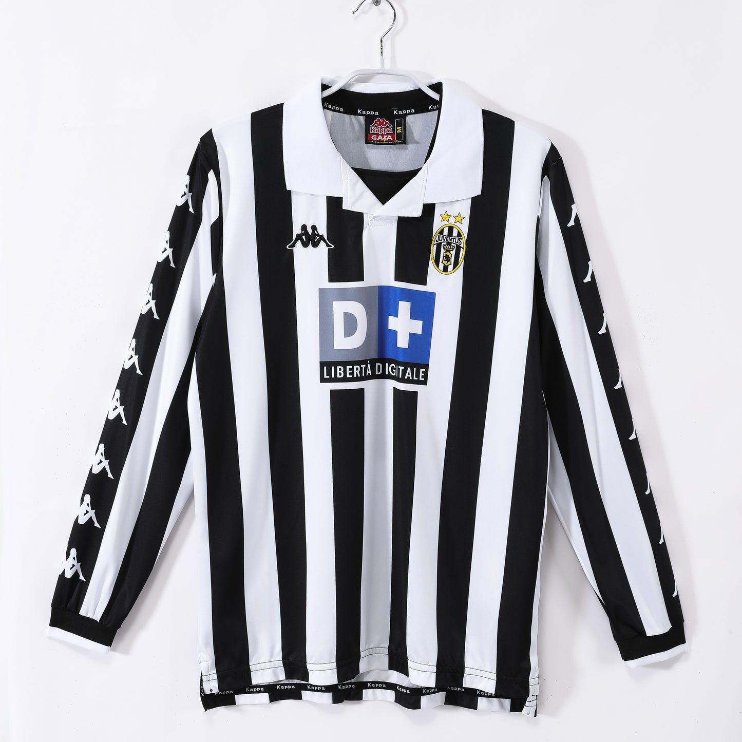 Camiseta de fútbol retro de manga larga de la Juventus 1999-2000 para el hogar