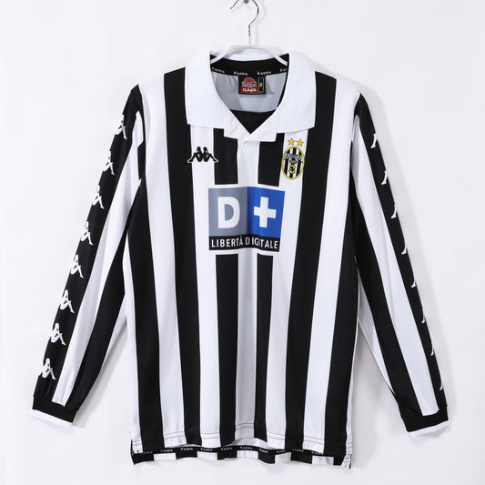 Camiseta de fútbol retro de manga larga de la Juventus 1999-2000 para el hogar