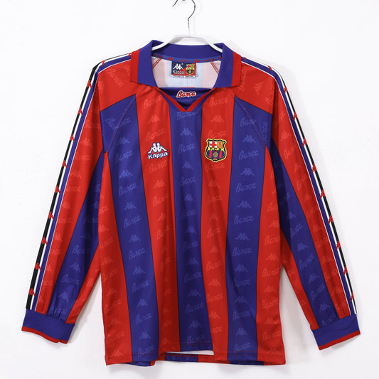 Barcelona 1995-1997 Home Long Sleeve Retro Football Shirt