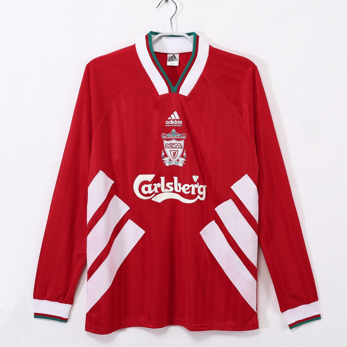 Maillot de foot rétro domicile à manches longues Liverpool 1993-1995