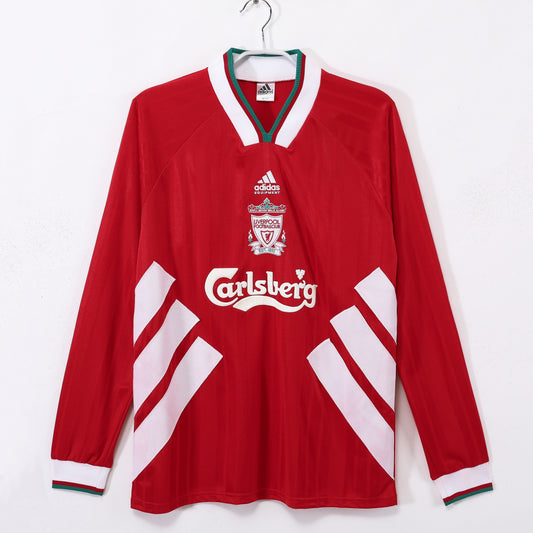 Maillot de foot rétro domicile à manches longues Liverpool 1993-1995