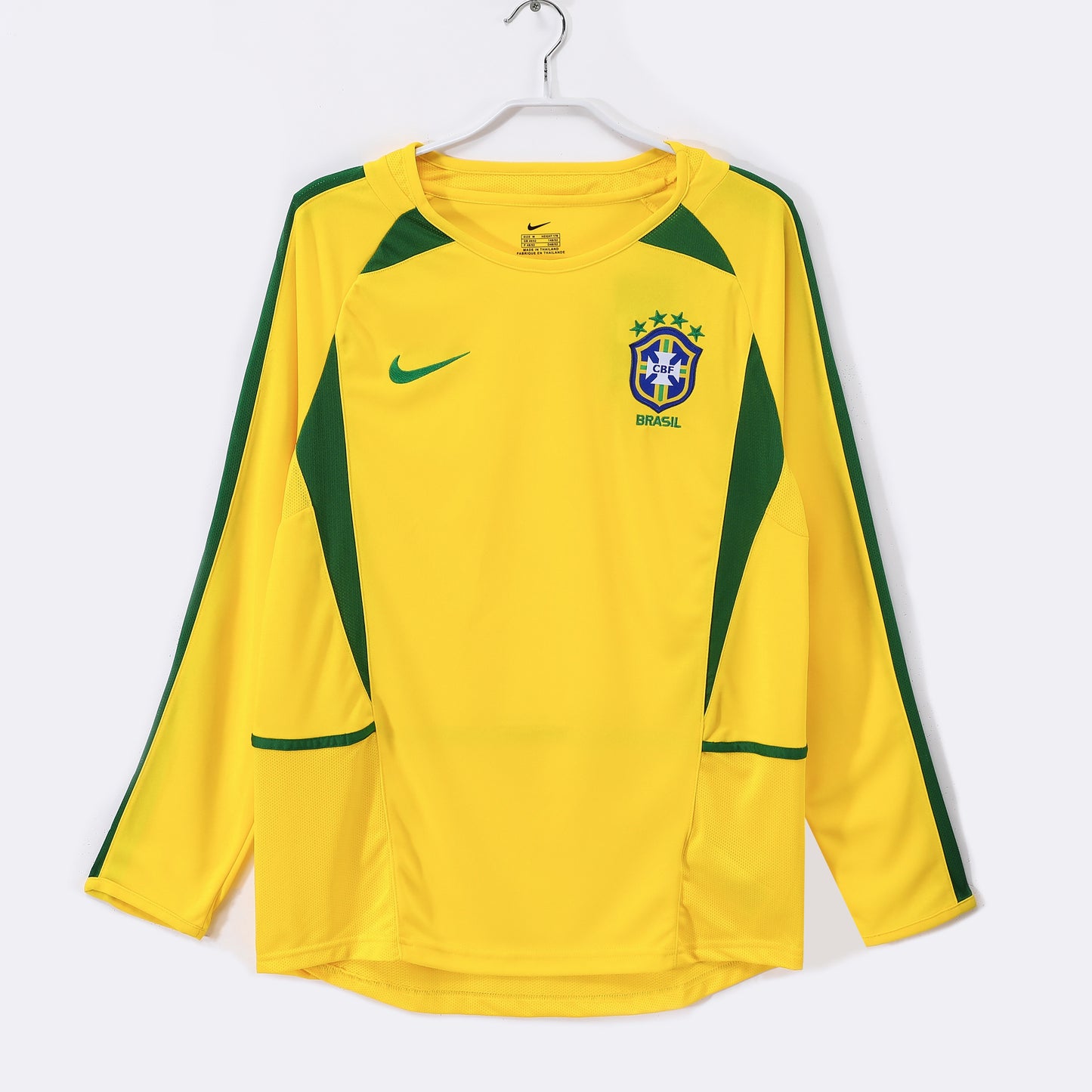 Brazil 2002 Home Long Sleeve Jersey