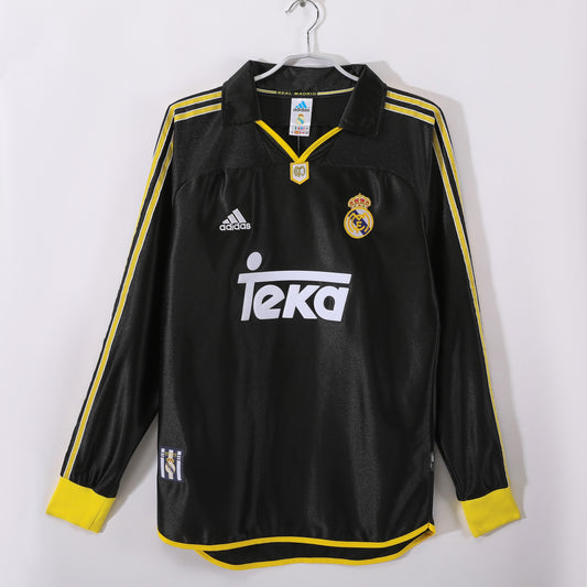Camiseta de manga larga de visitante del Real Madrid 1999-2001