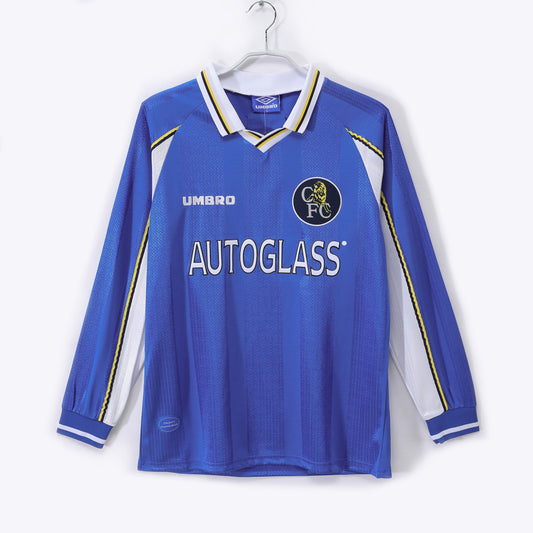 Maillot de Football Rétro Chelsea Domicile Manches Longues 1997-1999