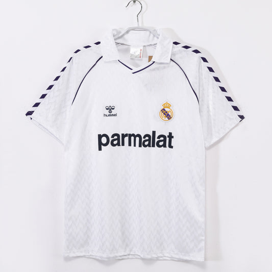 Camiseta de fútbol retro del Real Madrid 1986-1987 local
