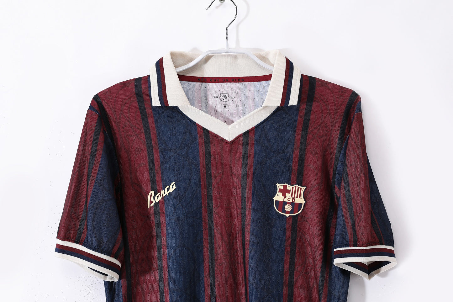 Maillot Rétro Domicile du FC Barcelone 125ème Anniversaire