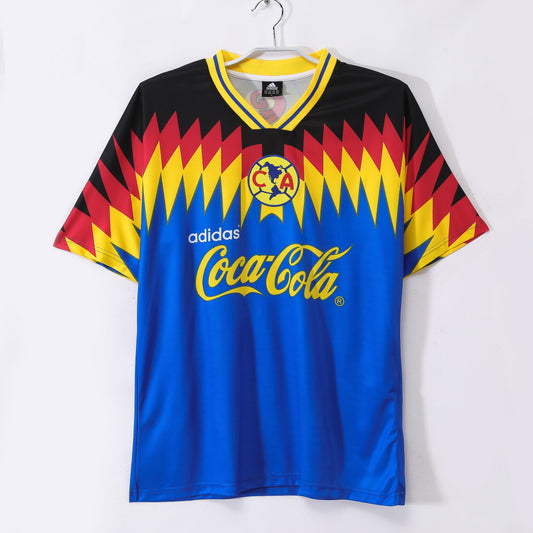 Club América 1995 Away Blue Retro Football Shirt