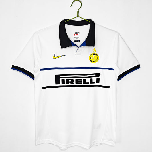 Camiseta blanca de visitante del Inter de Milán 1998-1999