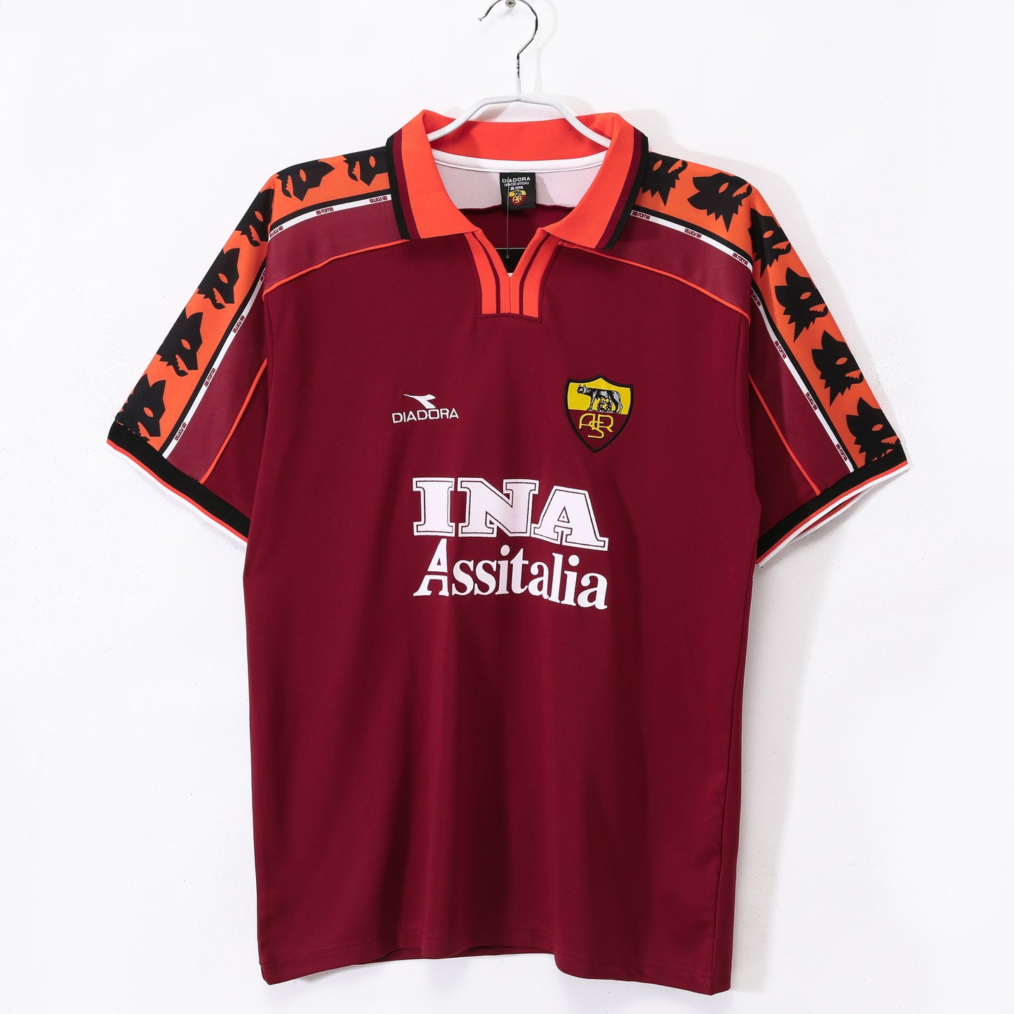 Camiseta de fútbol retro del AS Roma 1998-1999 (local)