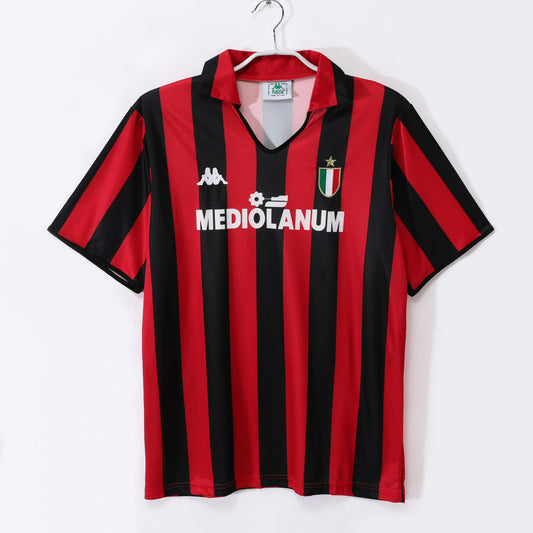 Camiseta de fútbol retro del AC Milan 1988-1989 local