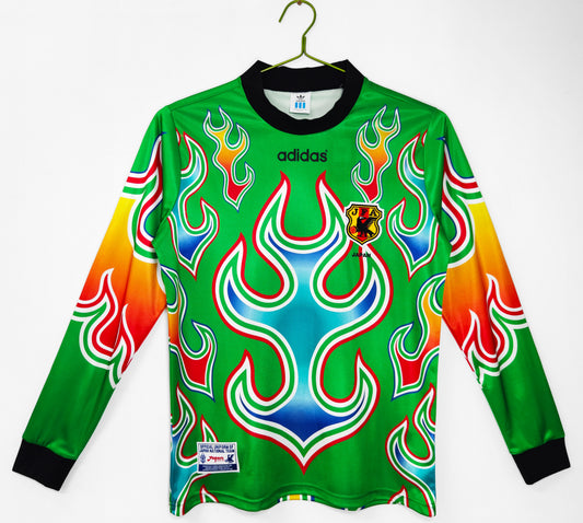 Japón 1998 Portero Verde Camiseta Manga Larga