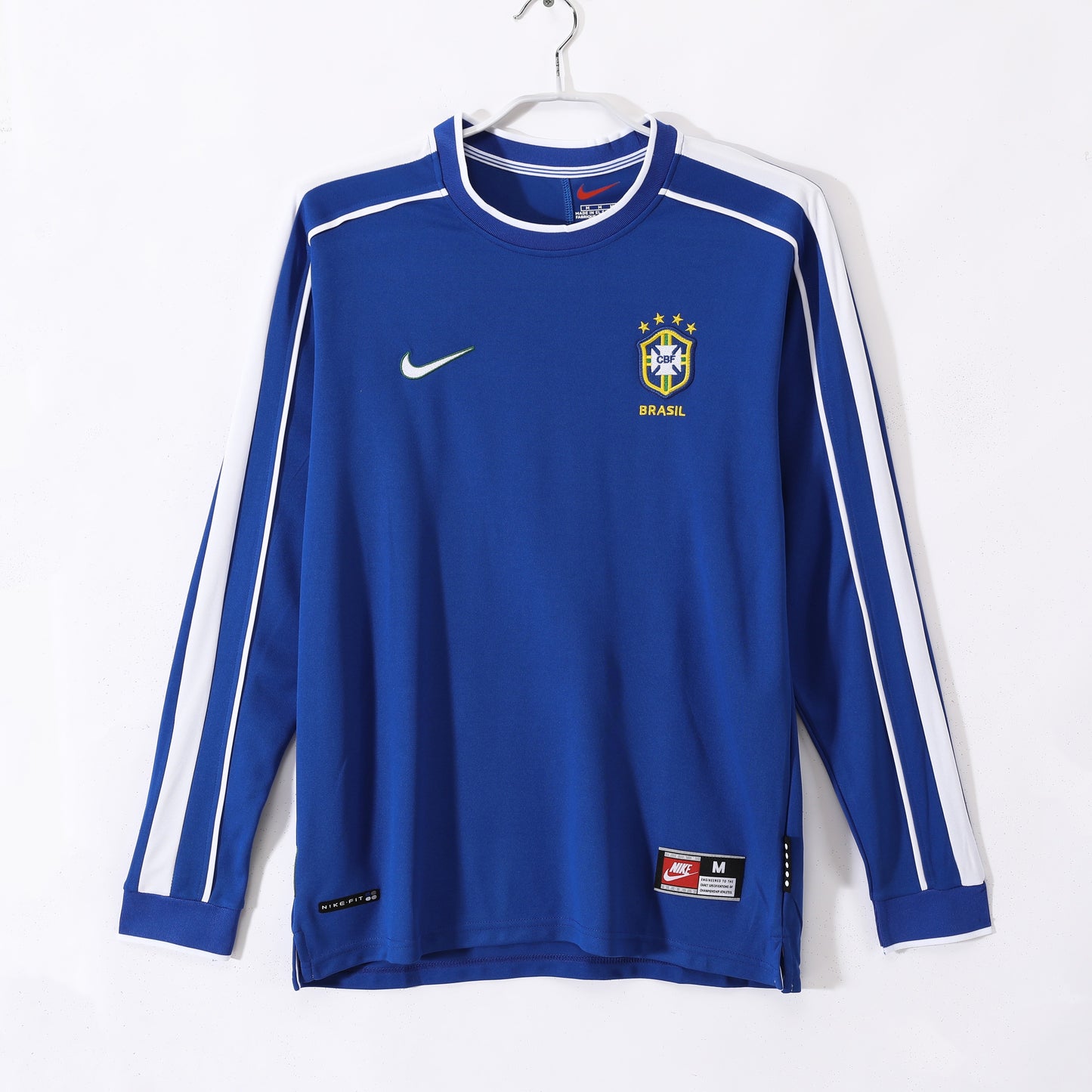Brazil 1998 Away Long Sleeve Retro Football Shirt