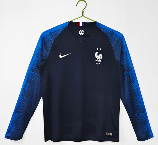 France 2018 World Cup Home Long Sleeve Jersey