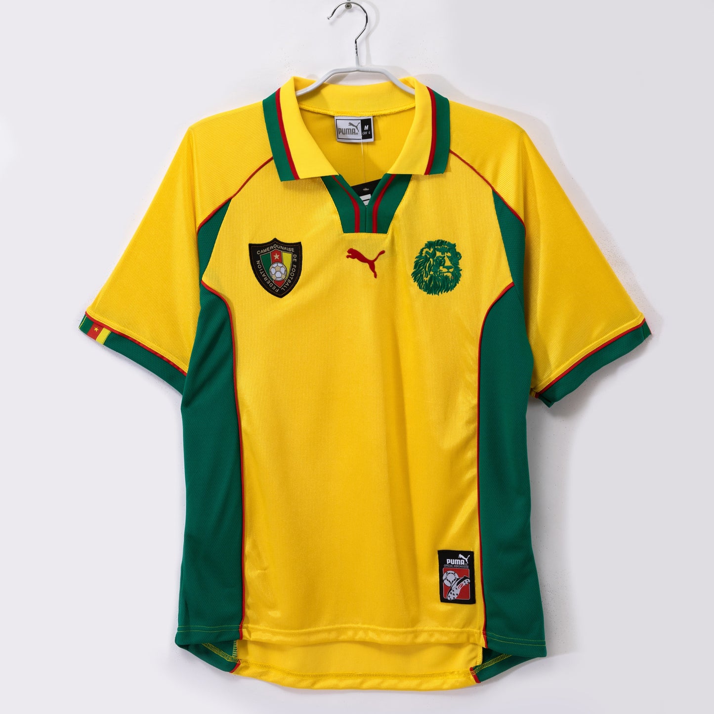 Cameroon 1998-1999 Away Yellow Retro Football Shirt
