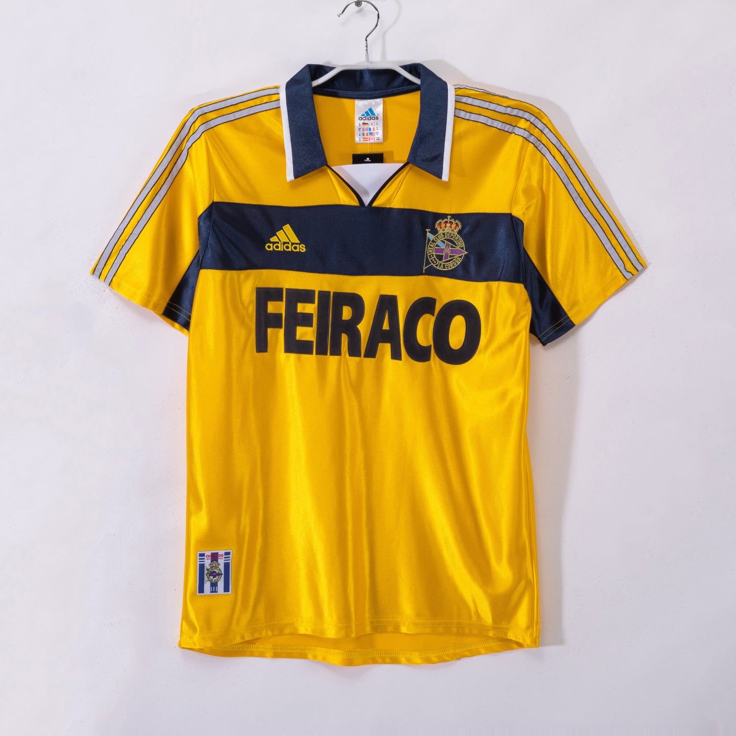 Deportivo La Coruña 1999-2000 Second Away Gold Retro Football Shirt