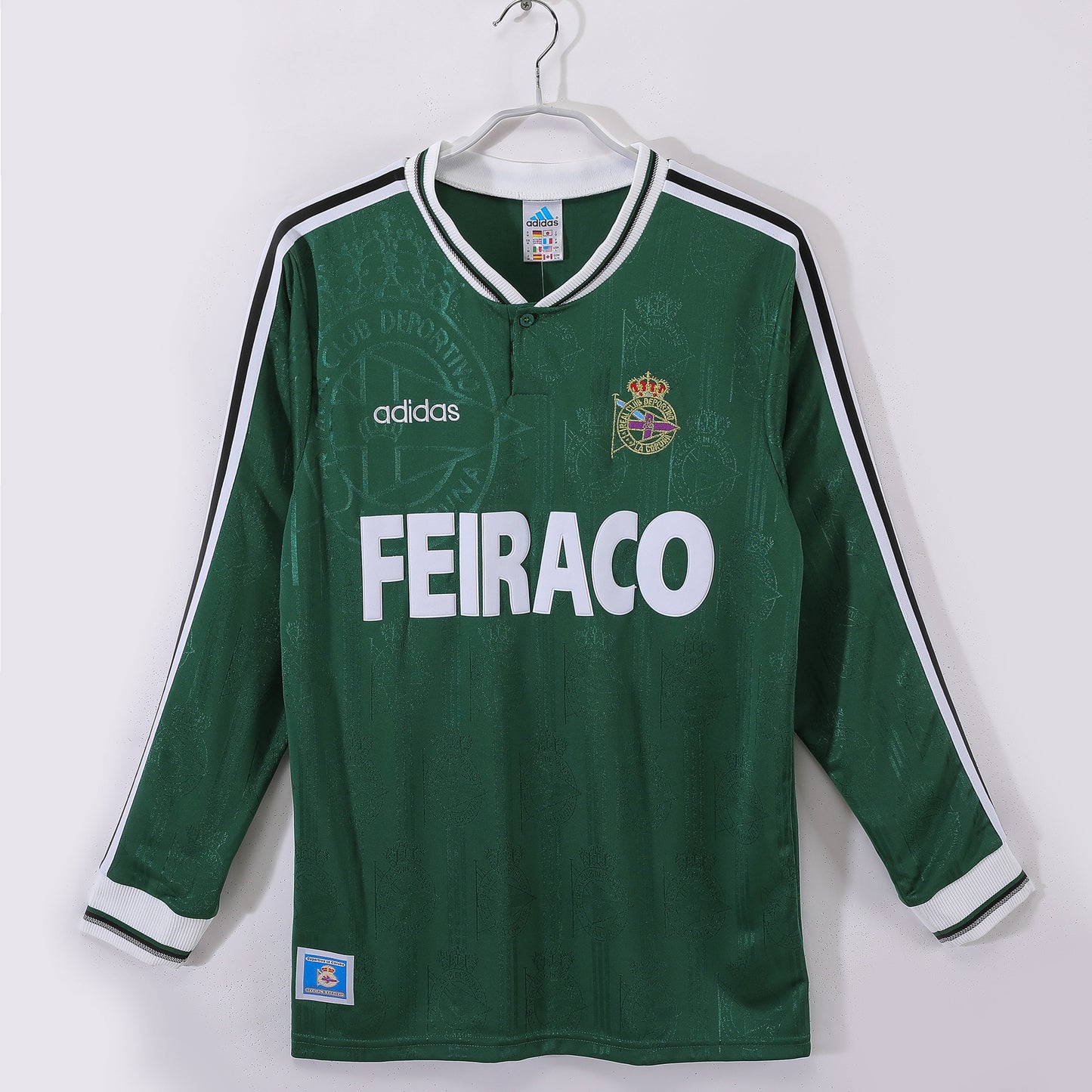 Maillot Domicile à Manches Longues Vert Deportivo La Coruña 1999-2000
