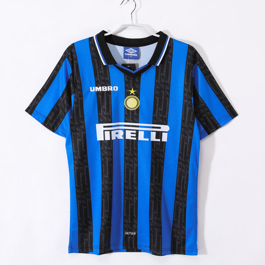 Camiseta de fútbol retro del Inter de Milán 1997-1998 local