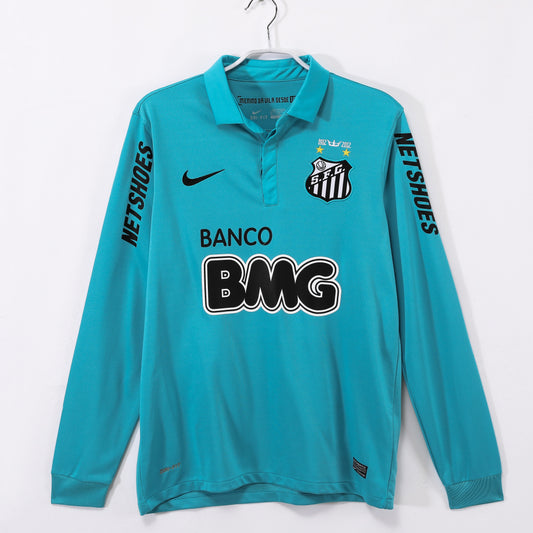 Camiseta de fútbol retro de manga larga de Santos 2012-2013, segunda equipación