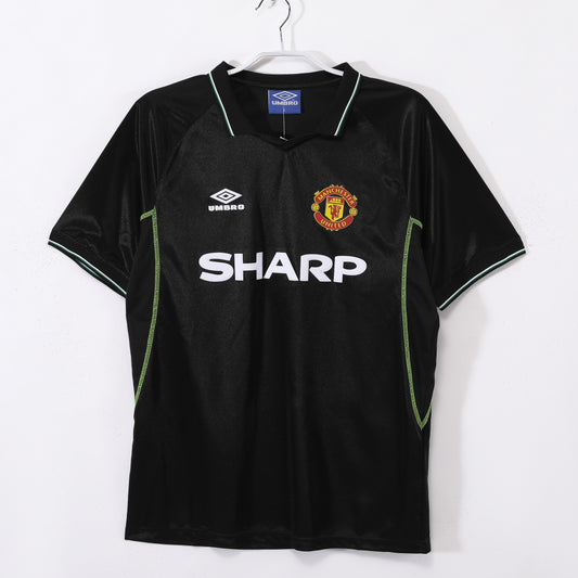Maillot de foot rétro Manchester United 1998-1999 extérieur deuxième version