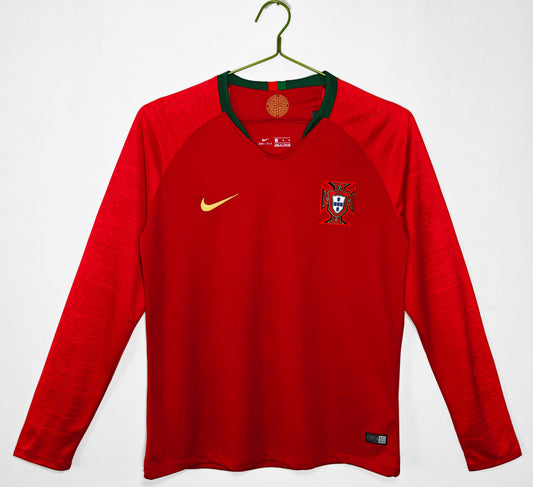 Camiseta de Manga Larga Portugal 2018 Local