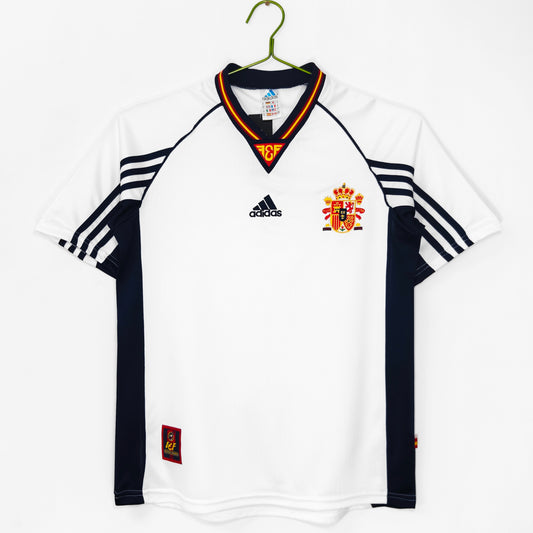 España 1998 Camiseta Visitante Blanca