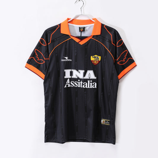 Camiseta de fútbol retro de visitante de la Roma 1999-2000
