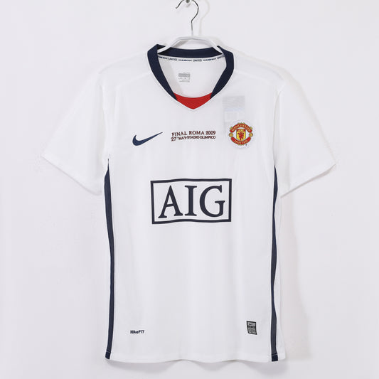 Camiseta retro de fútbol de visitante del Manchester United 2008-2009