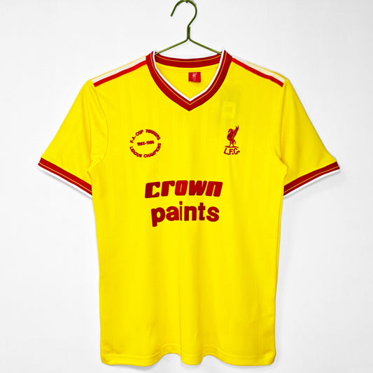 Maillot Jaune Extérieur de Liverpool 1985-1986
