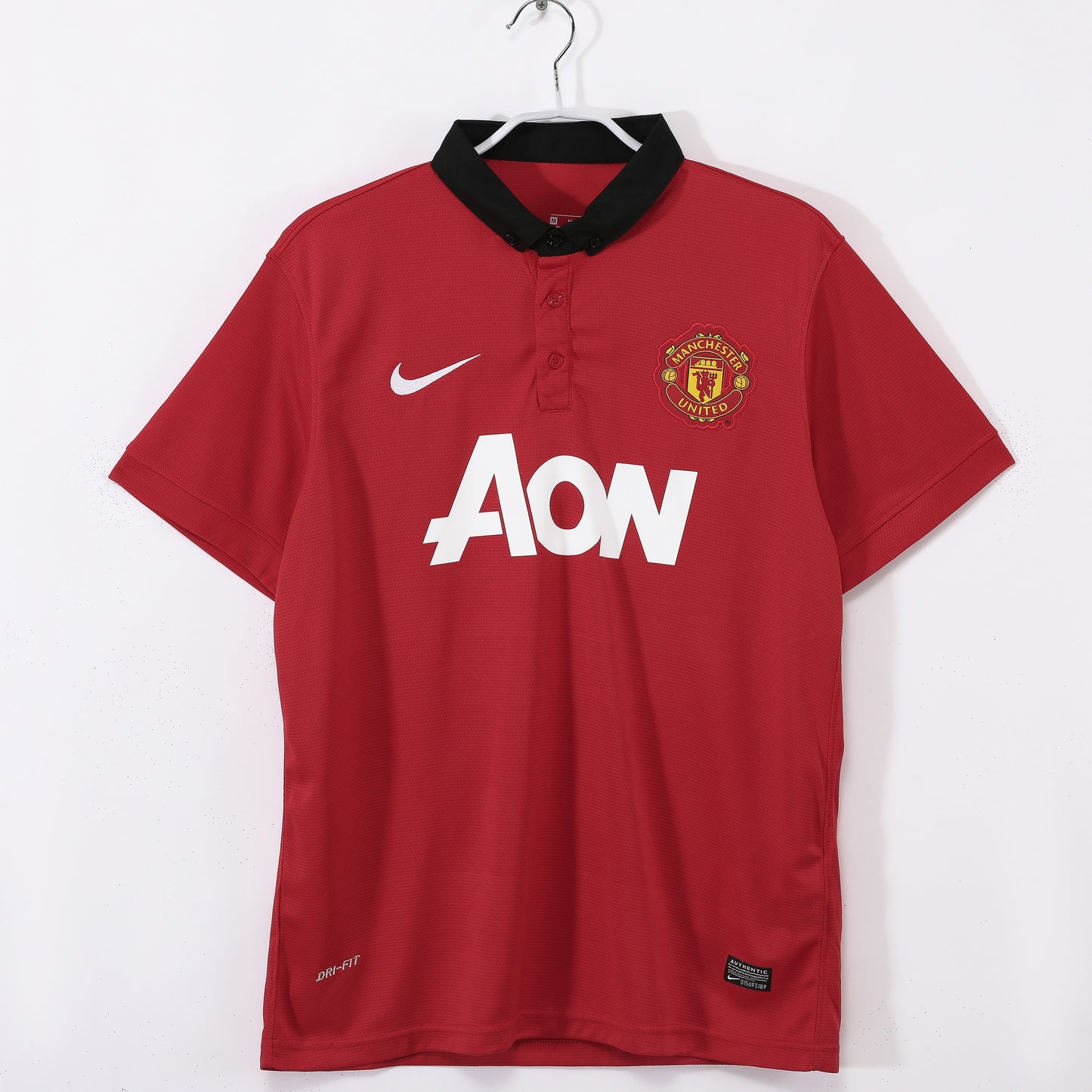 Maillot de football rétro domicile Manchester United 2013-2014