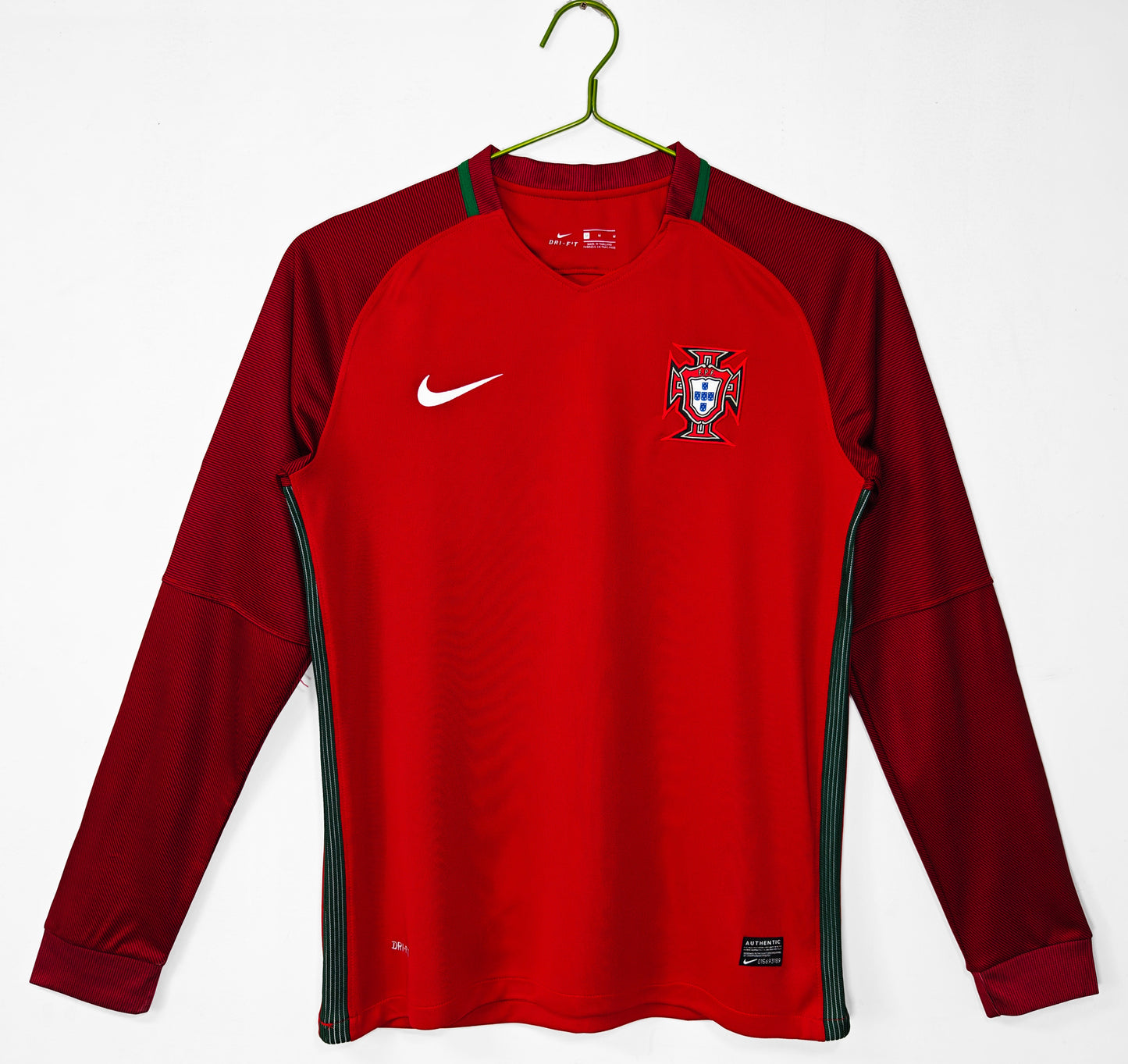 Camiseta de manga larga de Portugal 2016 para el hogar