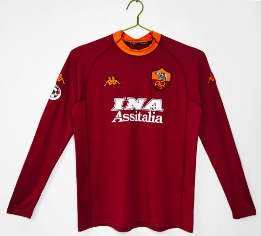 Camiseta de manga larga Roma 2001-2002