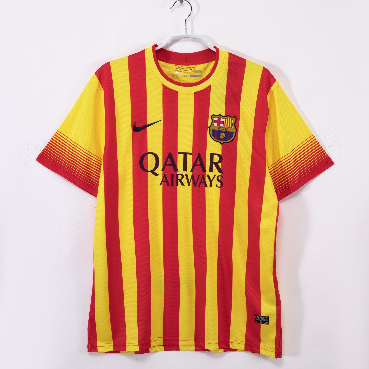 Maillot de Foot Rétro Extérieur Jaune Barcelone 2013-2014