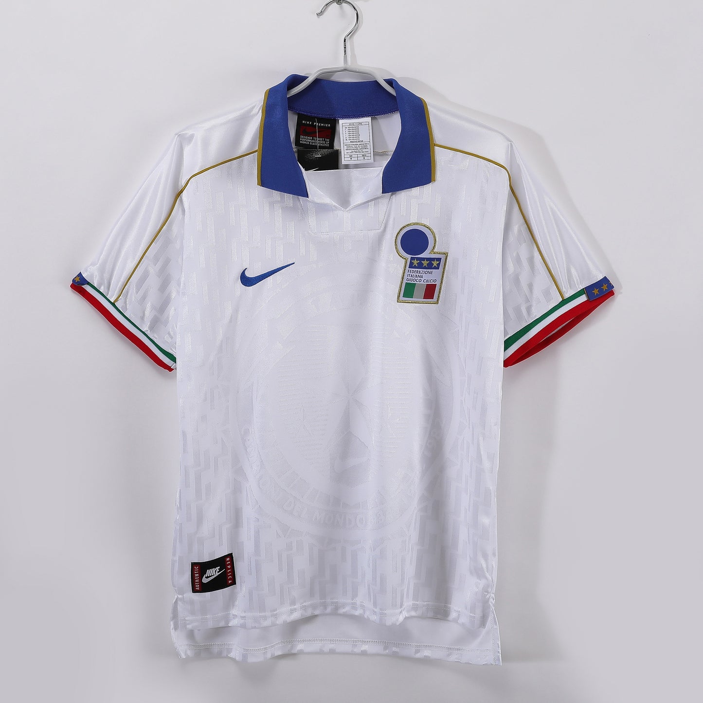 Camiseta Blanca de Visitante Italia 1995