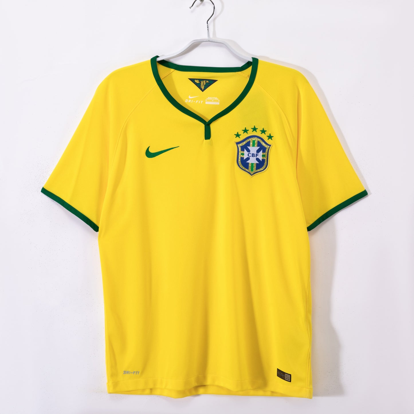 Maillot de football rétro domicile Brésil 2014